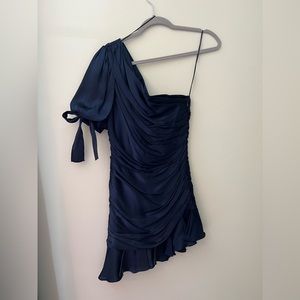 Amanda Uprichard Gwendolyn Dress in Navy
